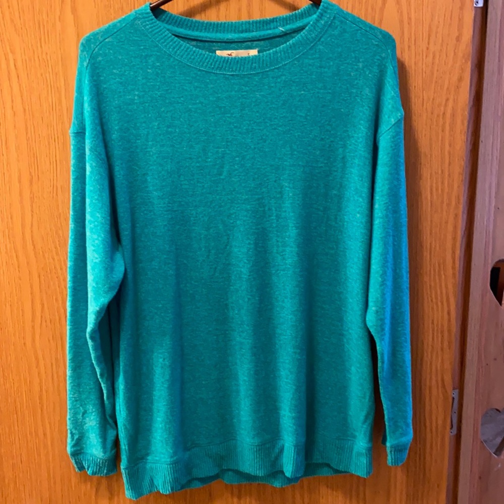 Hollister teal sweater